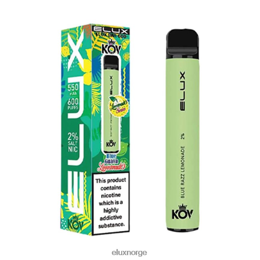 Elux Vape Flavours | Elux Bar lemonade serien engangs vape blå razz lemonade H26H489