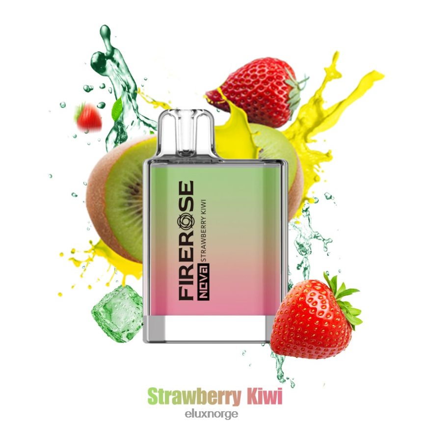 Elux Vape Norge | Elux Firerose Nova 600 puffs engangsvape jordbær kiwi H26H4825