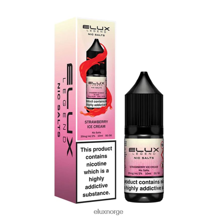 Elux Norge | Elux Legend fint salt 10ml jordbær iskrem H26H4844