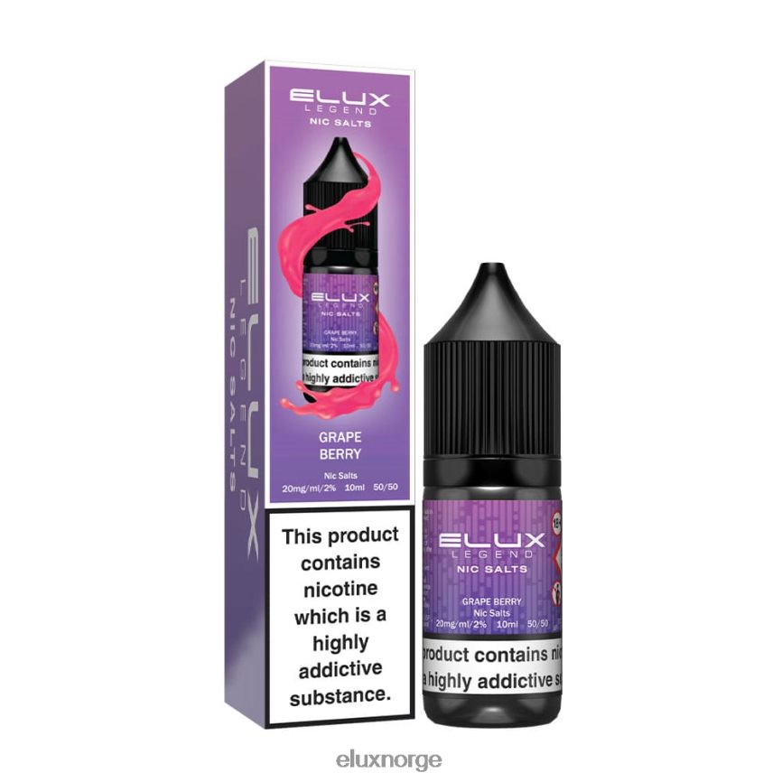 Elux Vape Disposable | Elux Legend fint salt 10ml druebær H26H4868